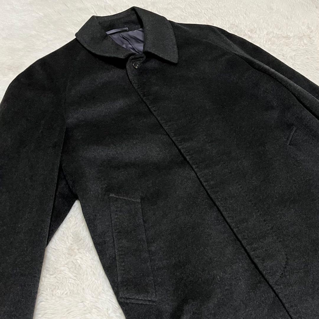 美品　メンズ L&B カシミヤ100% ロングコート　ステンカラーコート　M L