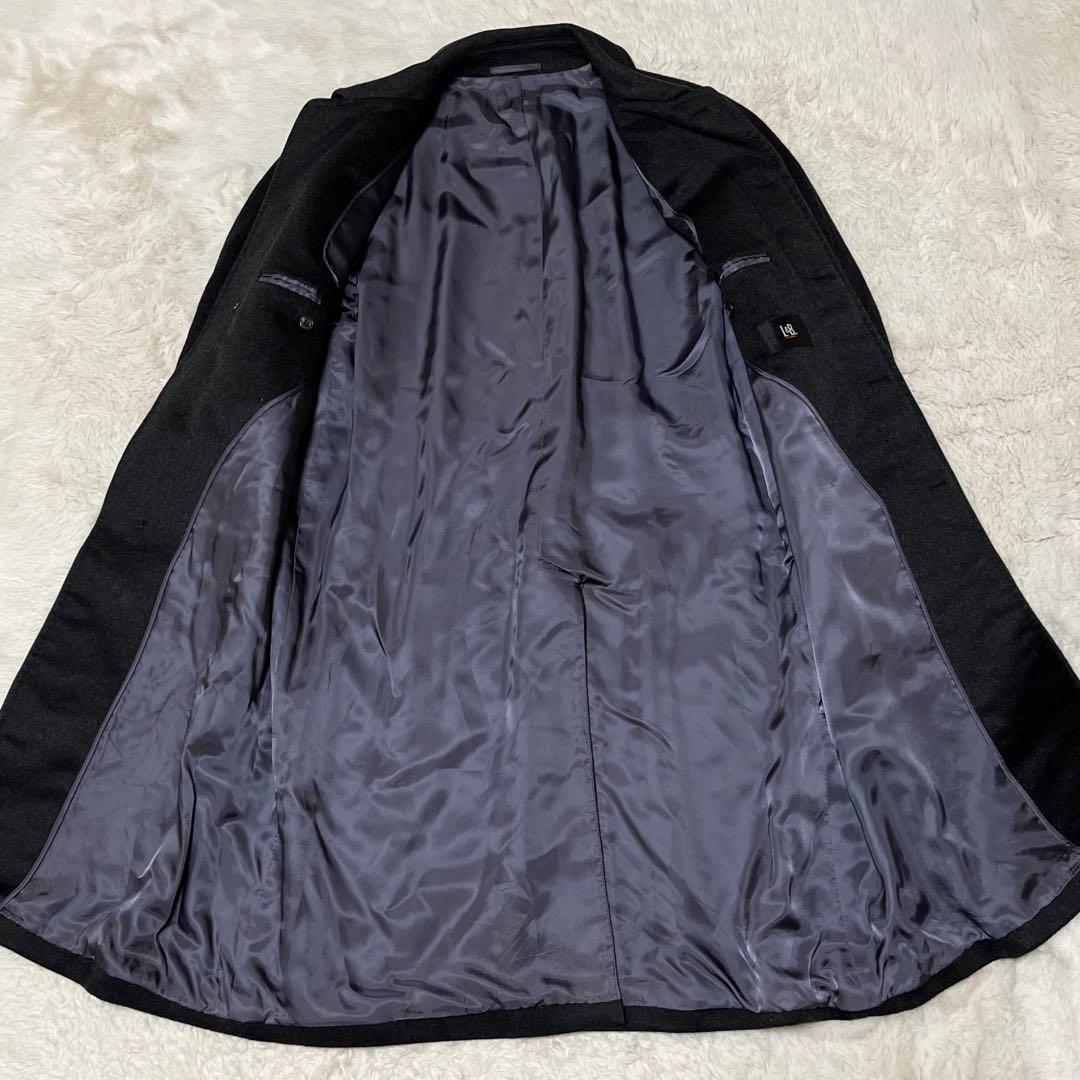 美品　メンズ L&B カシミヤ100% ロングコート　ステンカラーコート　M L