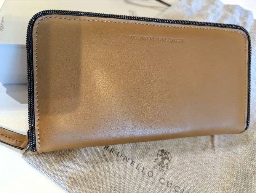 ブルネロクチネリ ✦ レザー 長財布 ブラウン