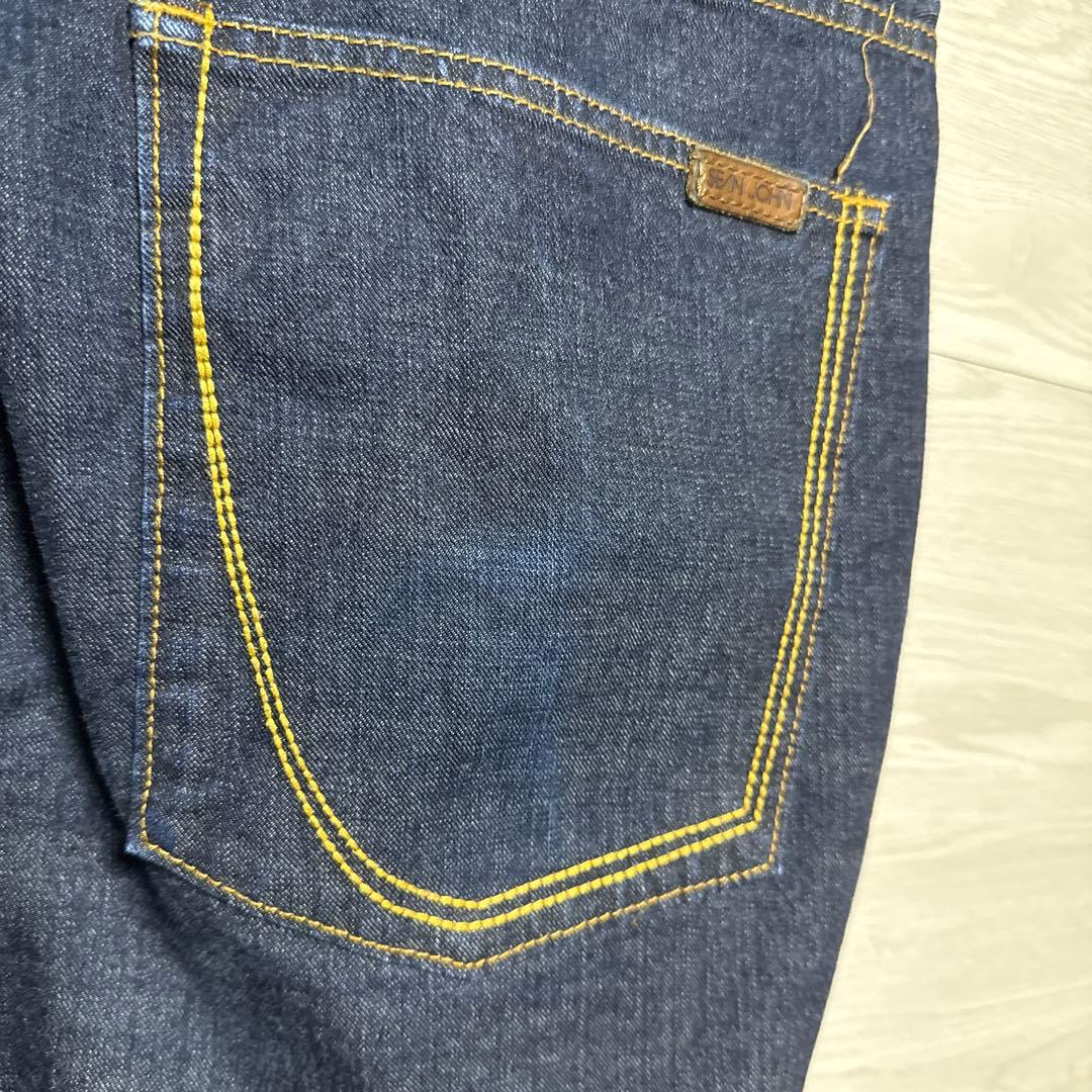 SEAN JOHN プレミアムデニム 濃紺 極太 バギー ワイド デニムパンツ