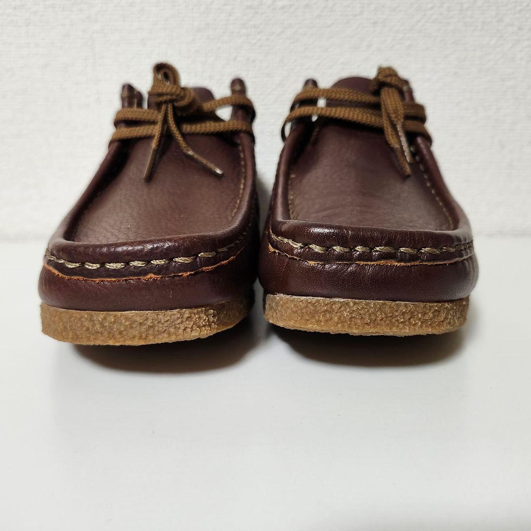 【 Clarks レザーシューズ✨】 ワラビー モカシン ブラウン 25.5cm