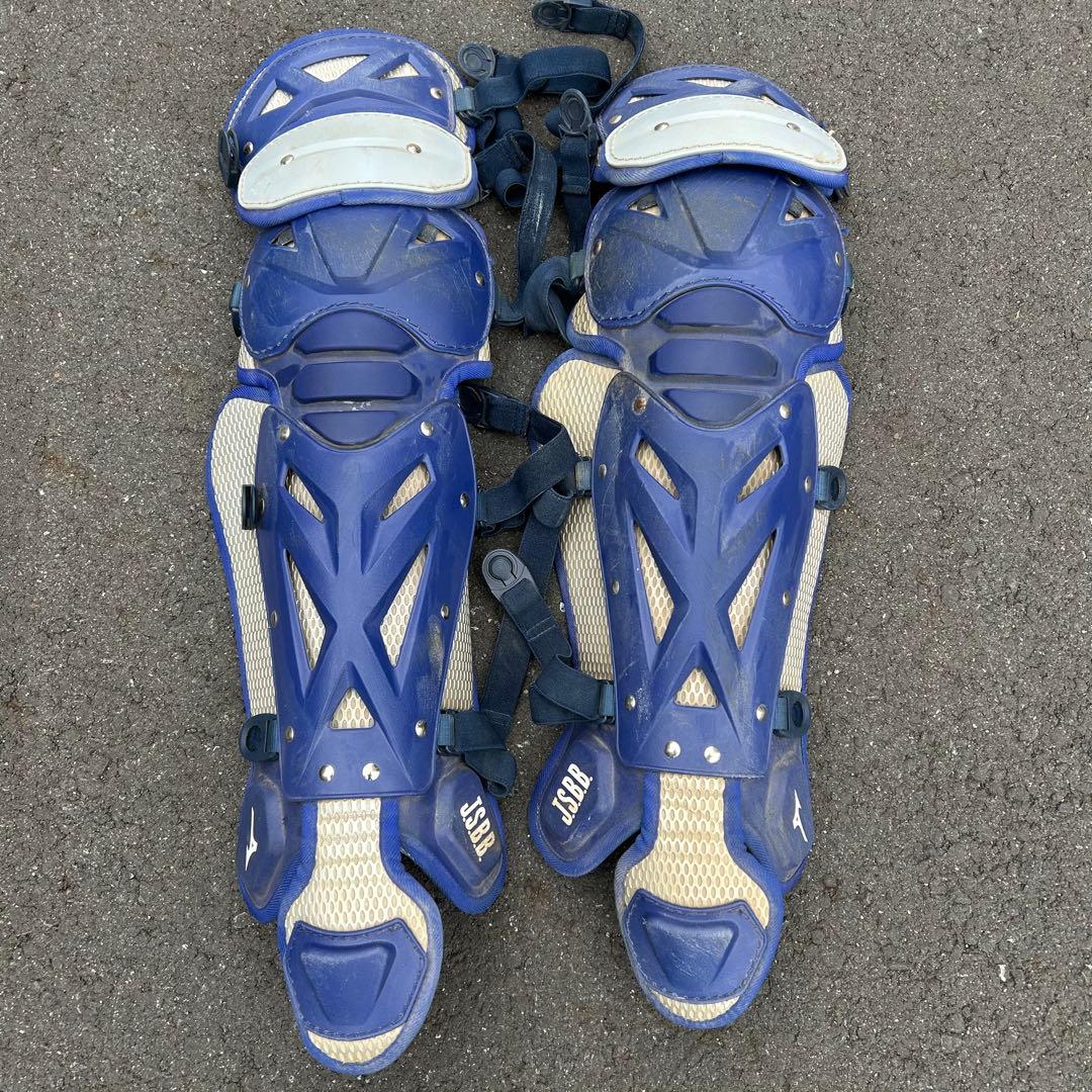 Mizunopro キャッチャー用防具セット ネイビー/ホワイト