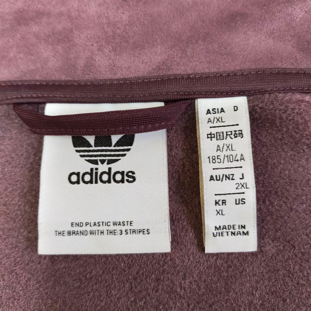 美品　adidas　ベロア　2XL　トラックジャケット　ジャージ