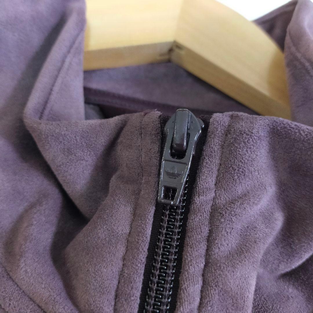 美品　adidas　ベロア　2XL　トラックジャケット　ジャージ