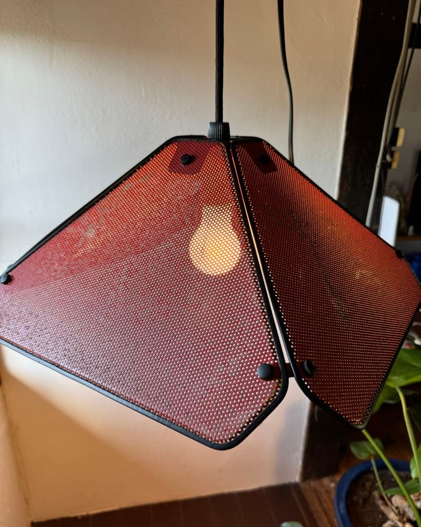 ペンダントライトパンチングメタル スペースエイジ ポストモダン 80s