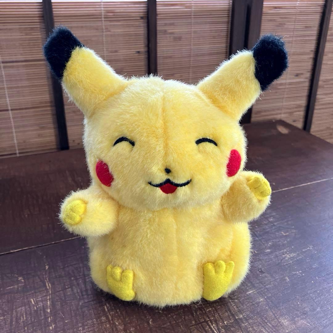 希少/初期・初代ピカチュウ/ポケモン/にっこりピカチュウ/TOMY/ぬいぐるみ