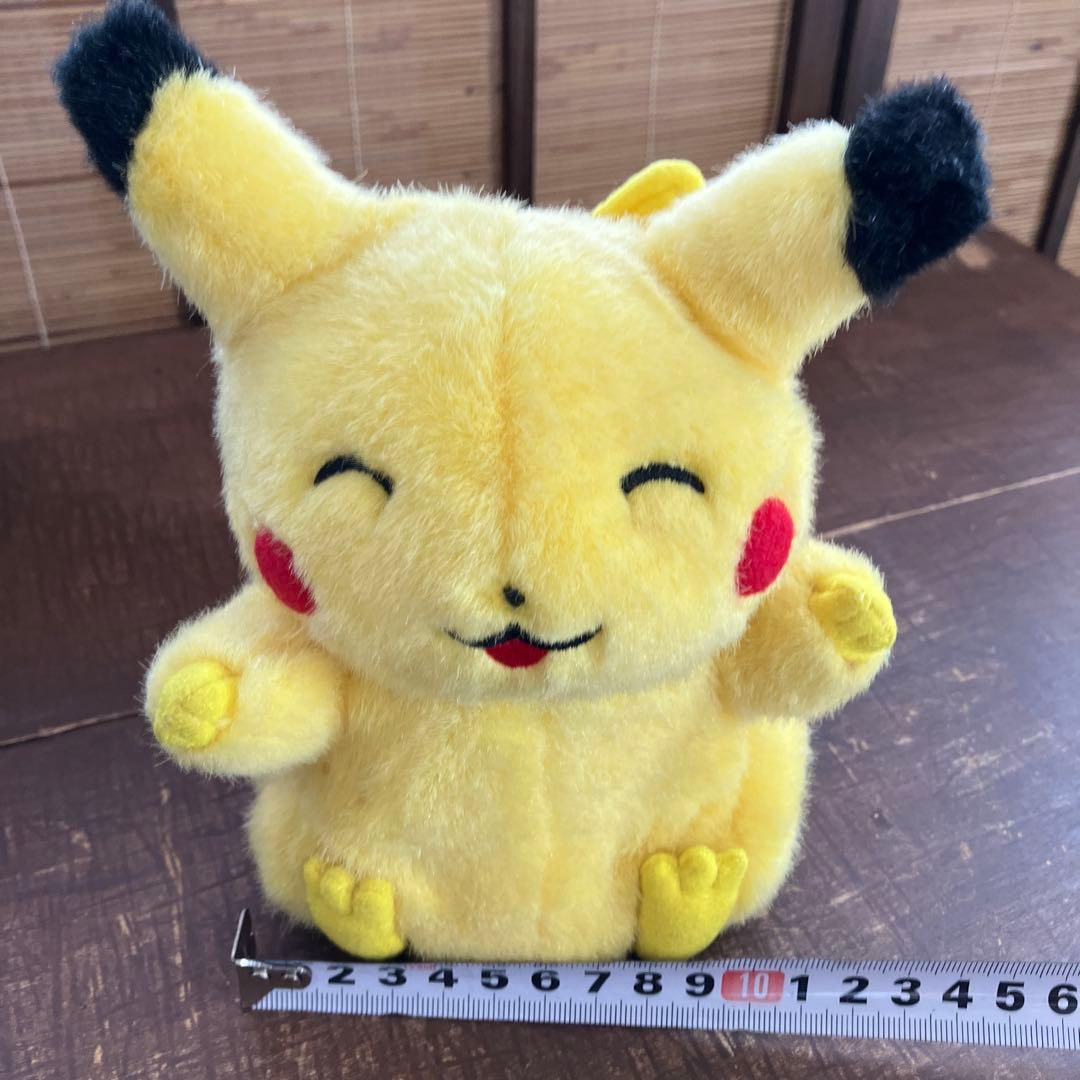 希少/初期・初代ピカチュウ/ポケモン/にっこりピカチュウ/TOMY/ぬいぐるみ