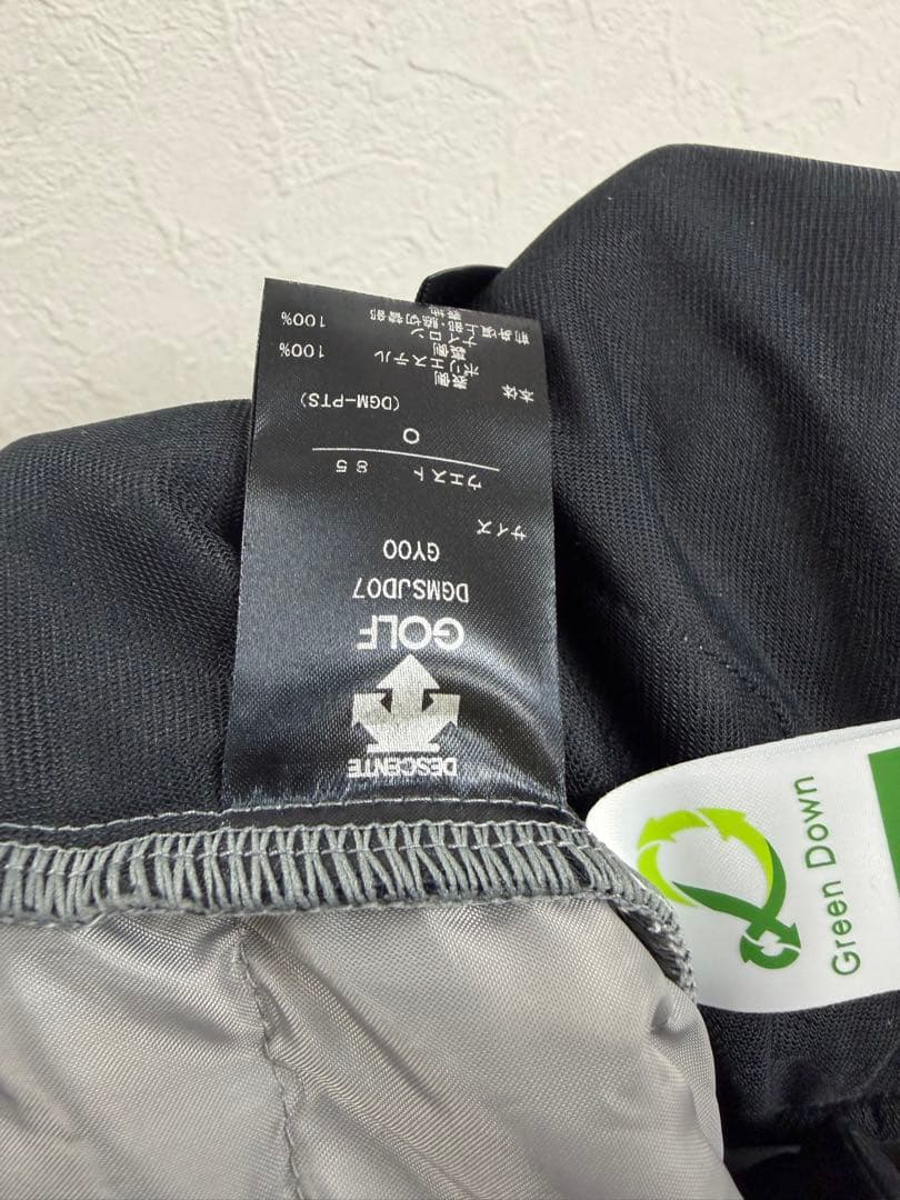 入手困難★デサントゴルフ★ダウンパンツ　ブラック　サイズＯ　JP XL