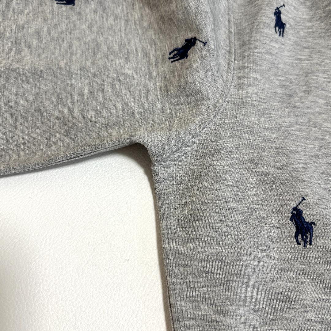 【最終価格】ポロラルフローレン スウェット ポニー刺繍 総柄 S相当