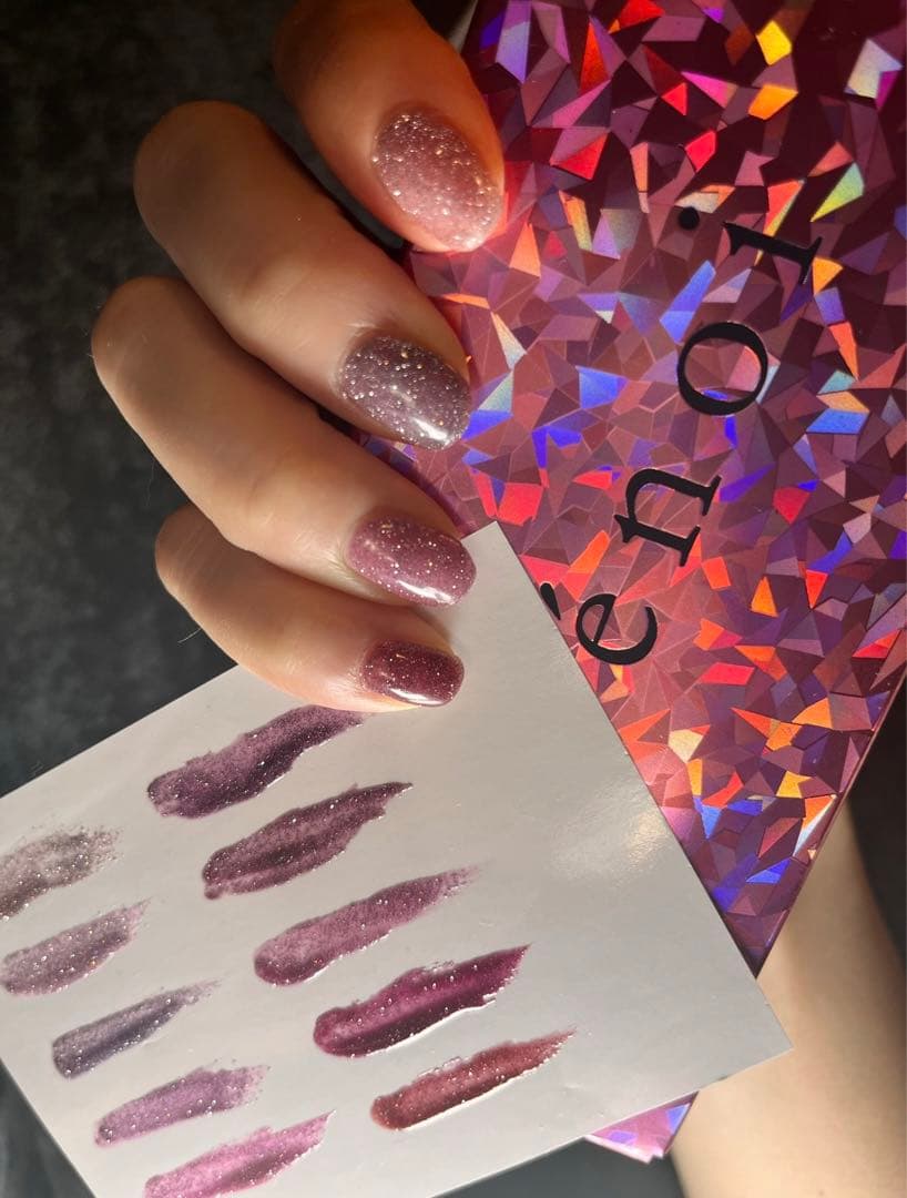 énoi フラッシュ　ネイルカラーセット ピンク・紫系