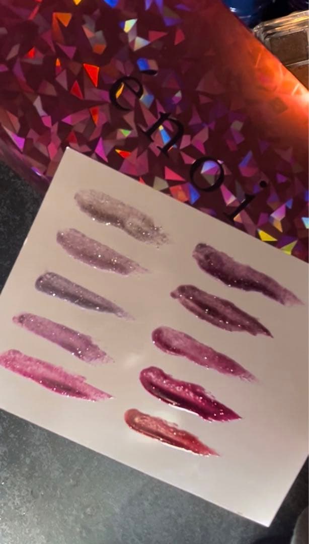 énoi フラッシュ　ネイルカラーセット ピンク・紫系