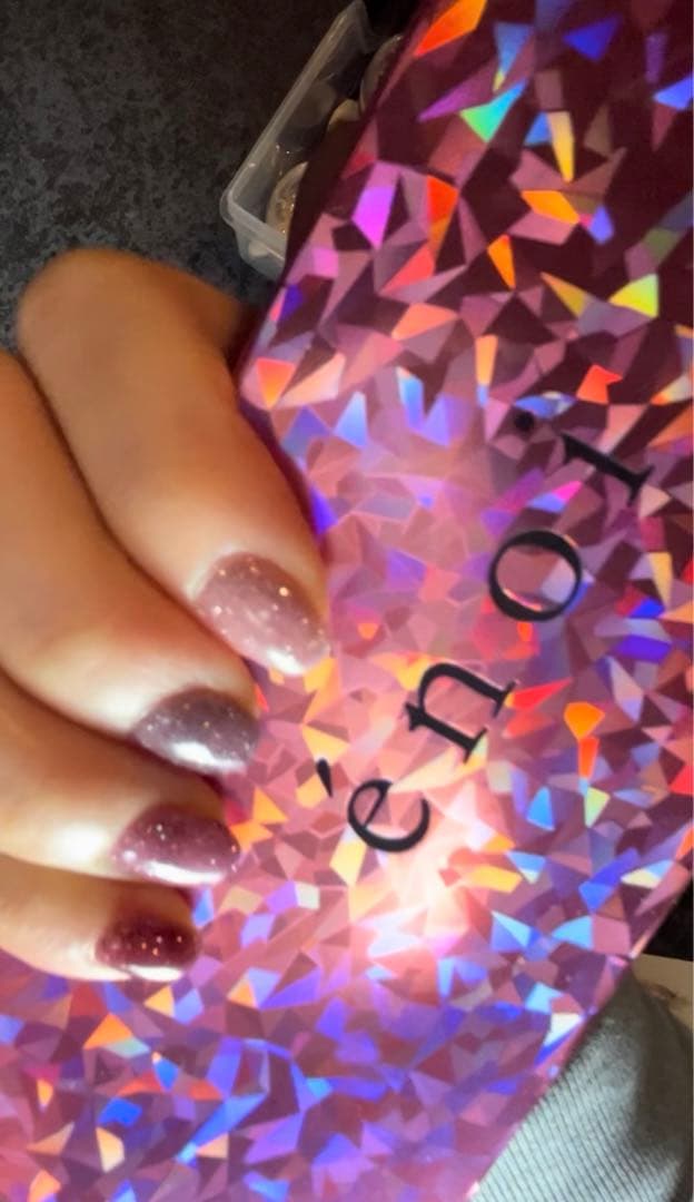 énoi フラッシュ　ネイルカラーセット ピンク・紫系