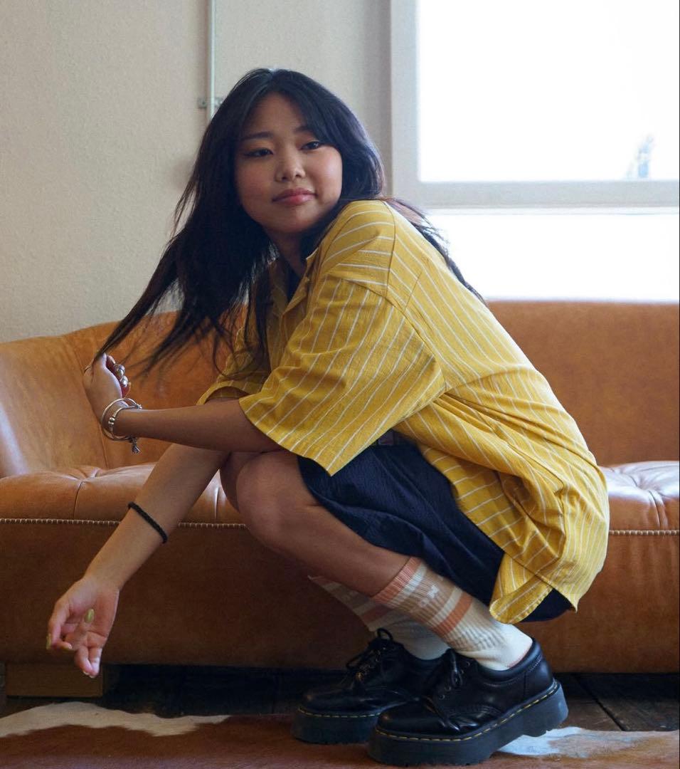 SON OF THE CHEESE イエロー ストライプ 半袖シャツ L - メルカリ