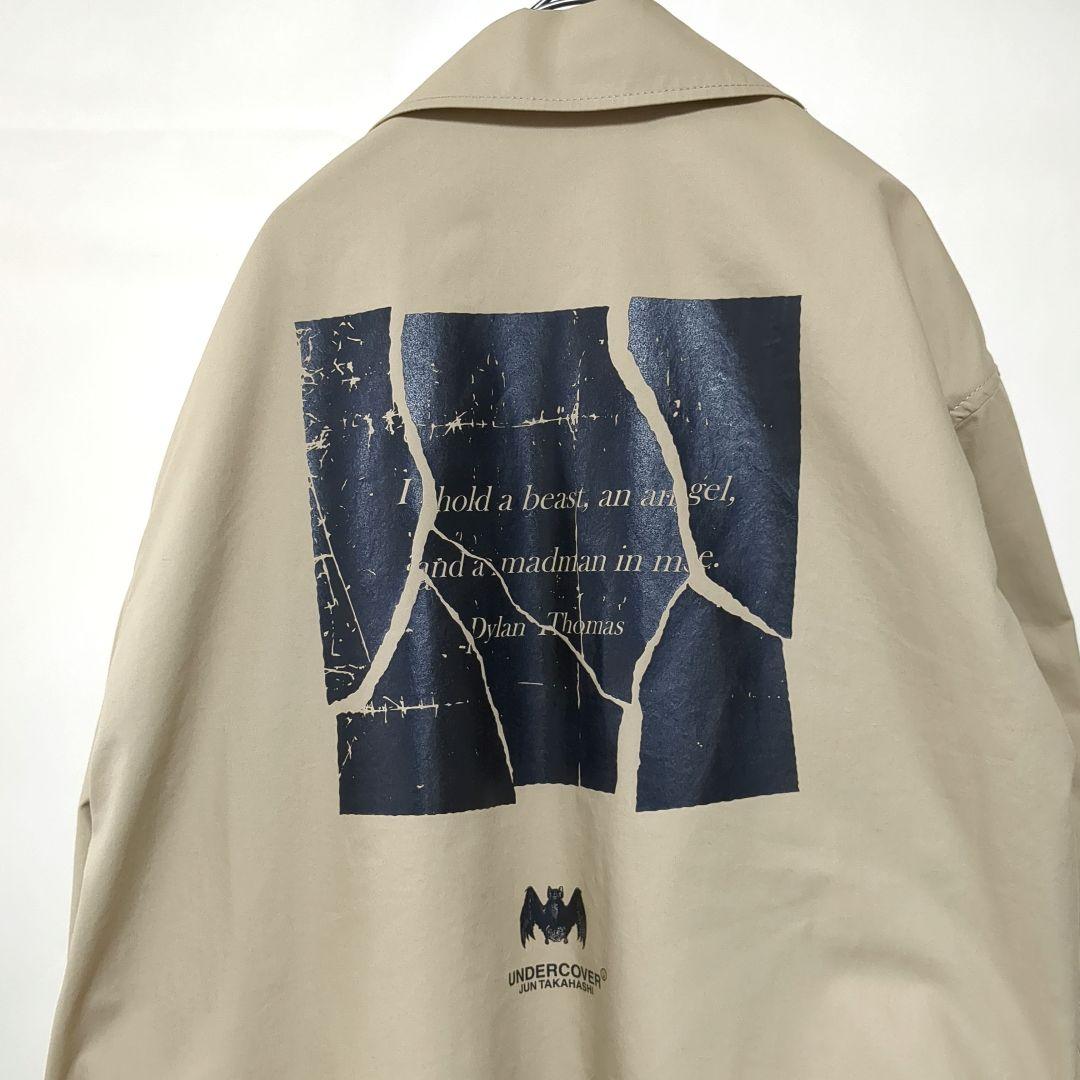 UNDERCOVER　バックプリント　ステンカラーコート　高橋盾