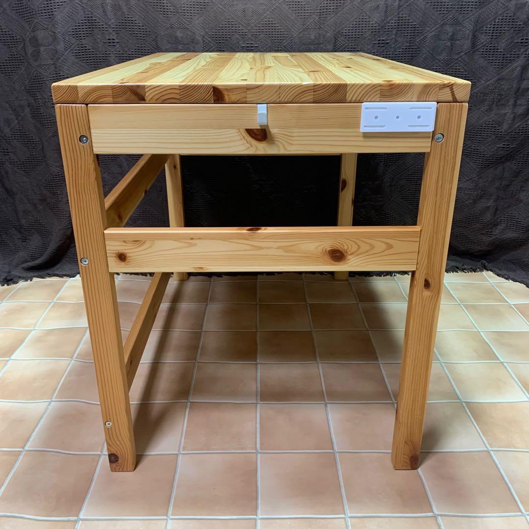 【天板ワックス処理済み】無印良品 パイン材デスク 幅86 リモートワーク 勉強机