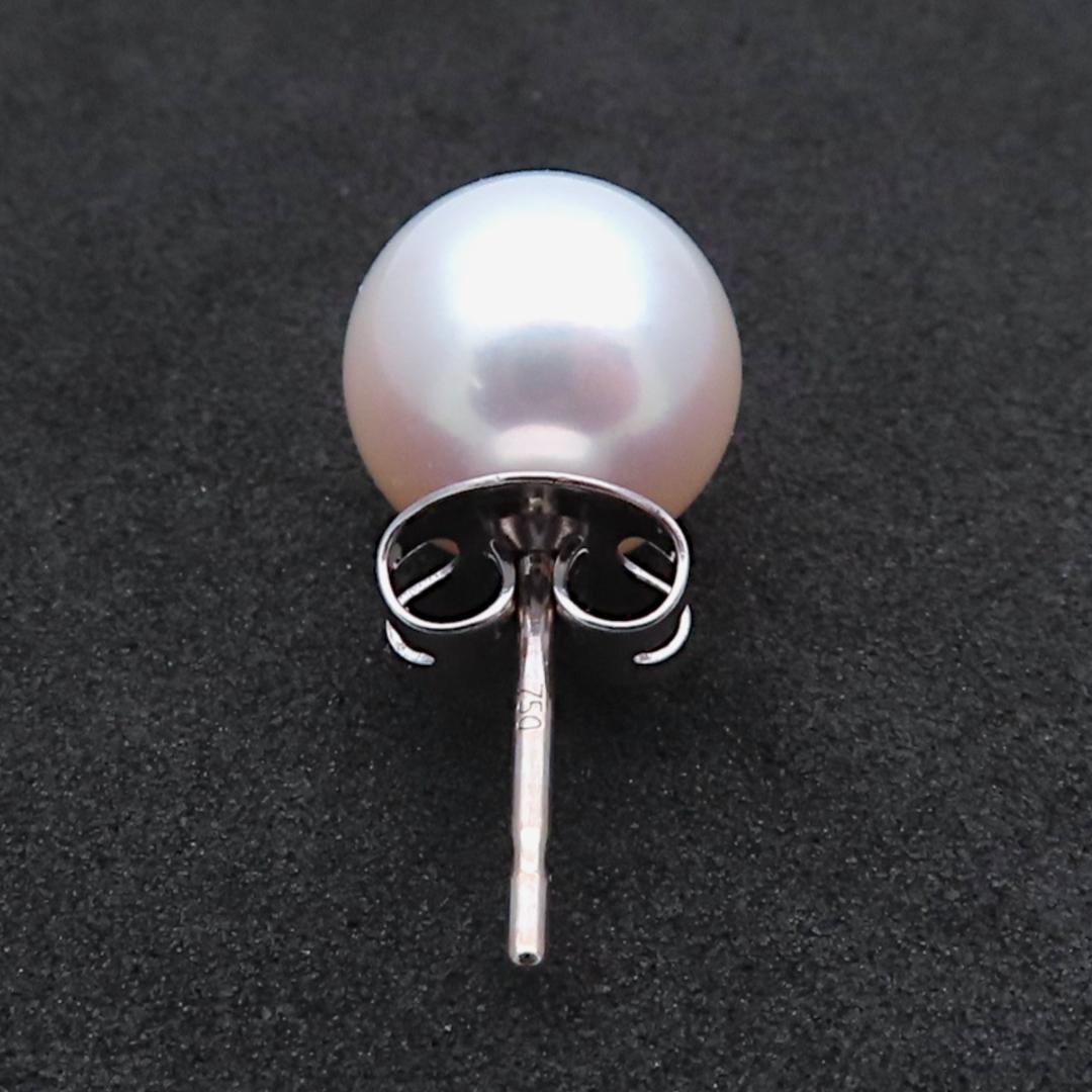 タサキ 大粒 パール ホワイト ゴールド ピアス 片耳 UM25