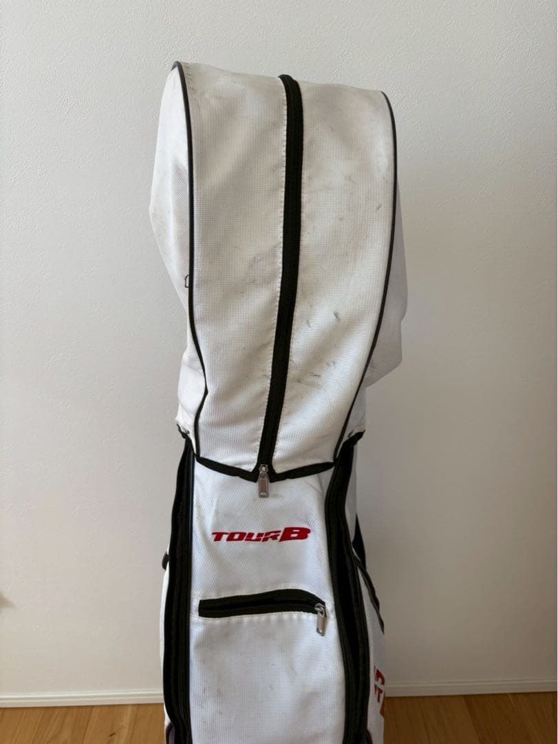 ブリヂストン TOUR B キャディバッグ（ホワイト/レッド） - メルカリ
