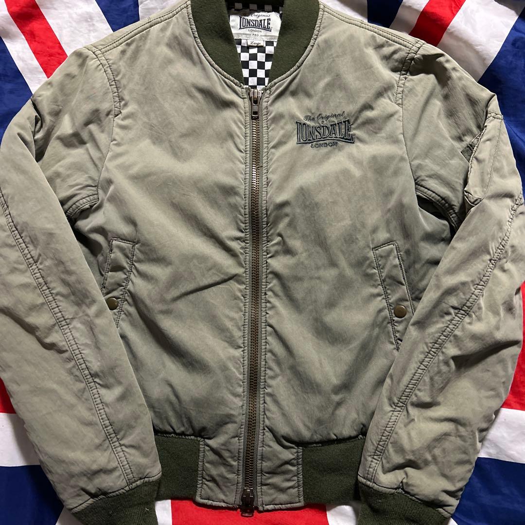 LONSDALE ロンズデール MA-1 PUNK SKINSレア ミリタリーLONSDALE