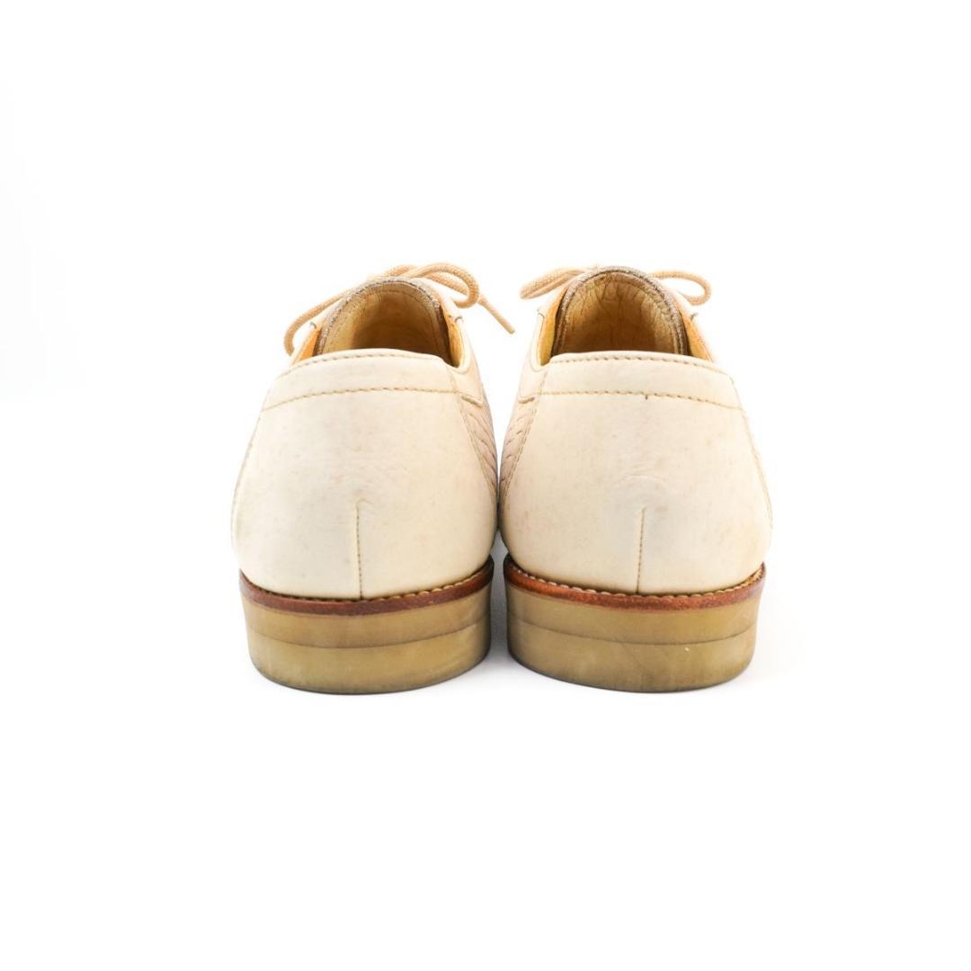 美品 バーバリー 25.0 編込スエードシューズ ベージュ/ED34