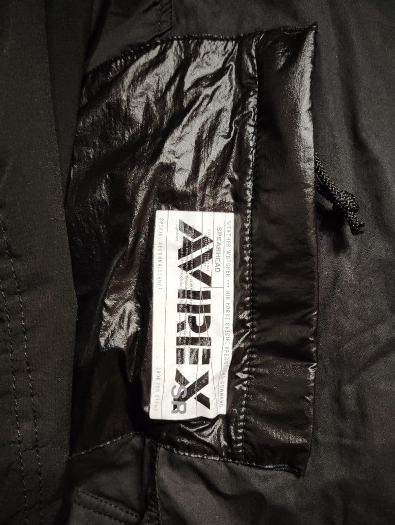 AVIREX　ジャケット　モッズコート　ミリタリー　ストリート　ブラック　黒　L