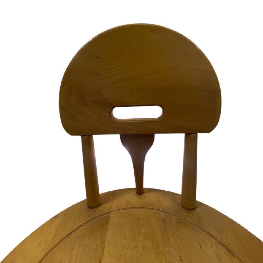 コイズミ KOIZUMI 木製椅子 丸形 天然木 ダイニングチェア