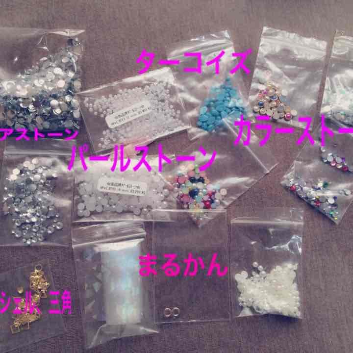 ネイルジェル&グルー&ストーン