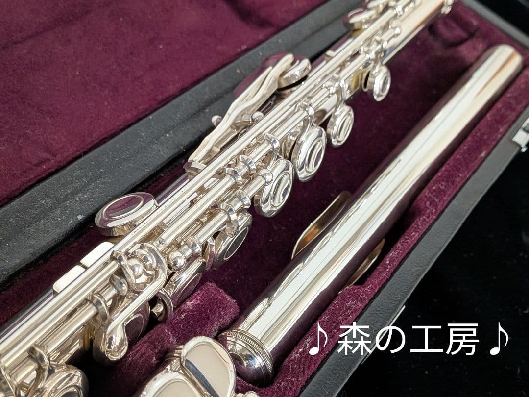 商談中【M】管体銀製 ヤマハフルート YFL411Ⅱ Eメカ