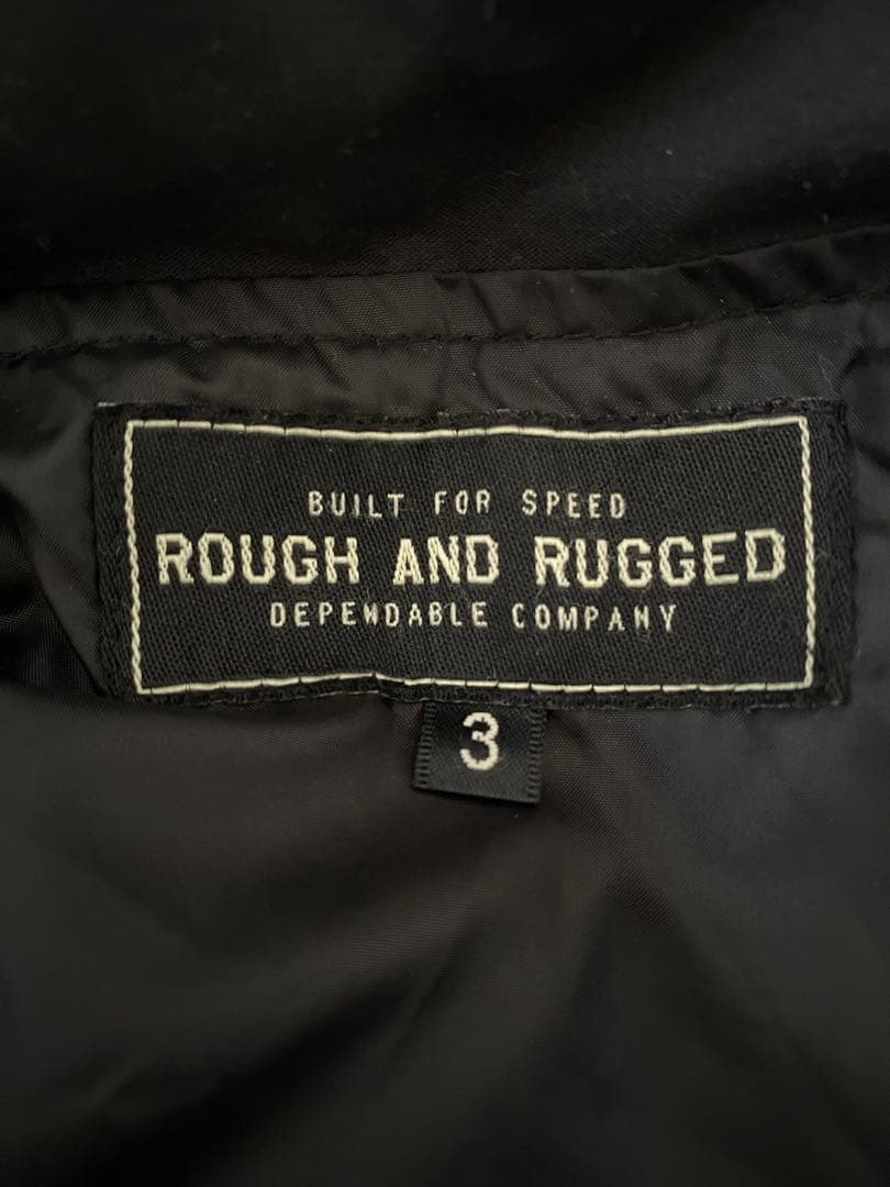 ROUGH AND RUGGED ラフアンドラゲッド モッズコート L 3 黒
