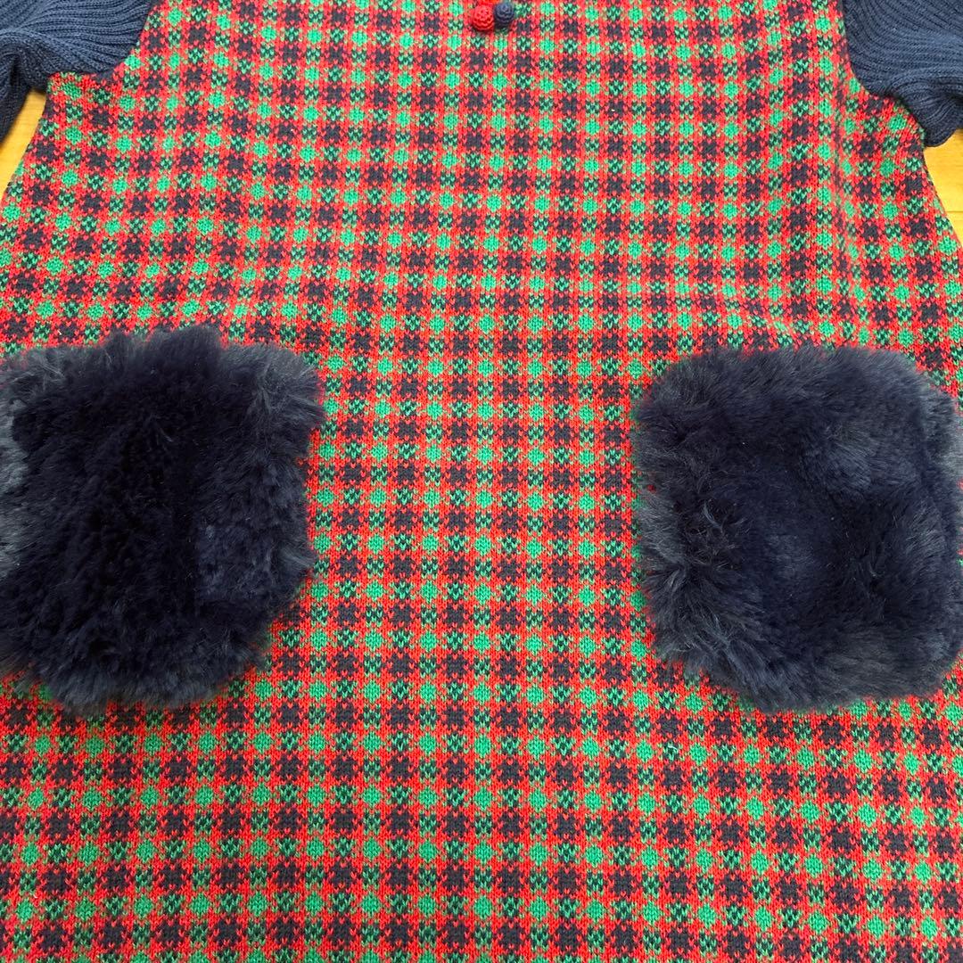 特別価格　新品　ファミリア　ニットワンピース　110