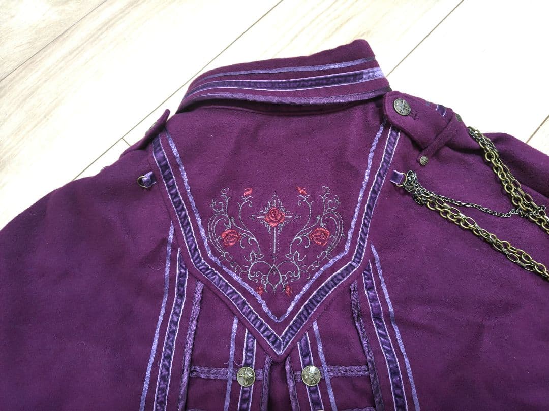 Ozzon 薔薇刺繍ポンチョ マント