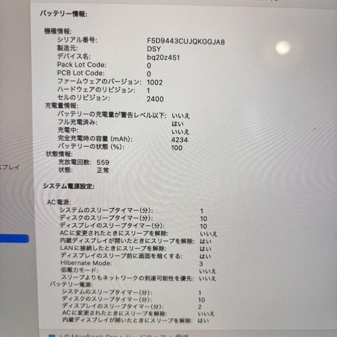 Macbook Pro シルバー　13インチ