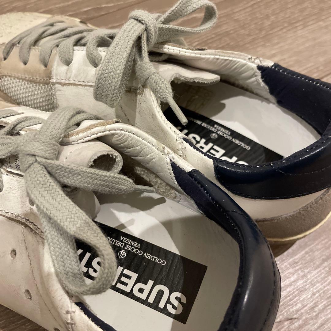 GGDB/STAR ホワイト ブラック スニーカー