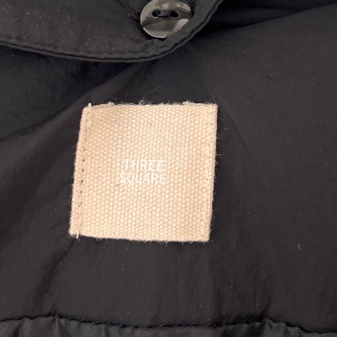 【three square】スリースクエア/キルティングロングコート/very