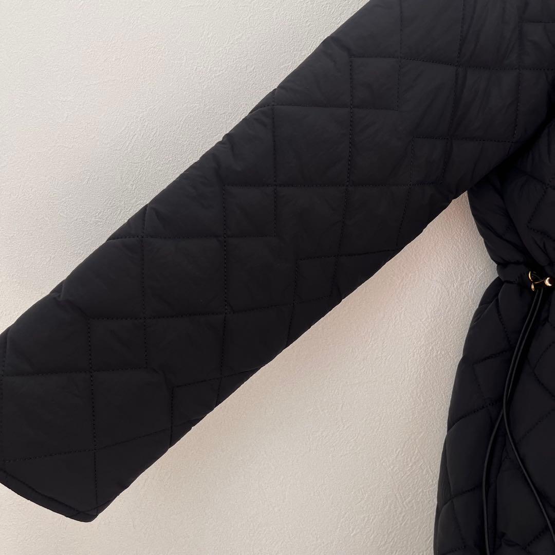 【three square】スリースクエア/キルティングロングコート/very