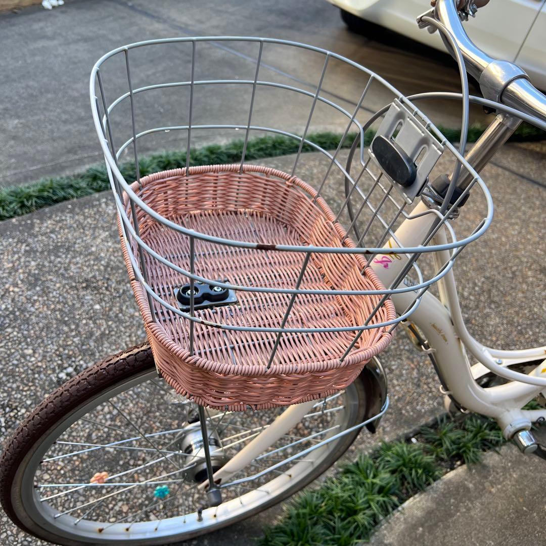 自転車 子供用 あさひ フェリークjr 20 女の子 アイボリー かご - メルカリ