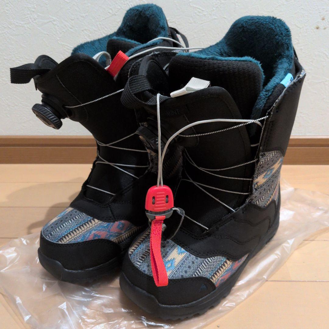 【美品】バートン burtonブーツ　子供　レディースMint Boa 22cm