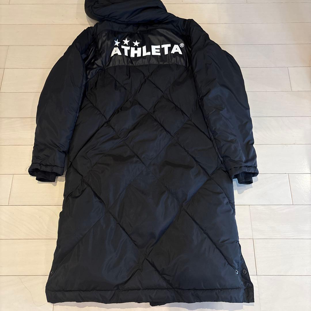 ATHLETA 黒 キルティング ベンチコート 160