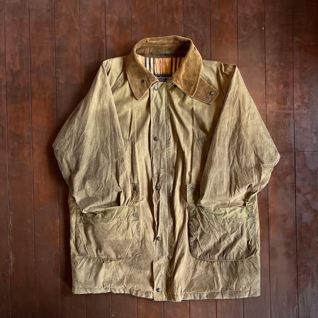 【Burberrys バーバリーズ】 ヴィンテージオイルドジャケット バブアー