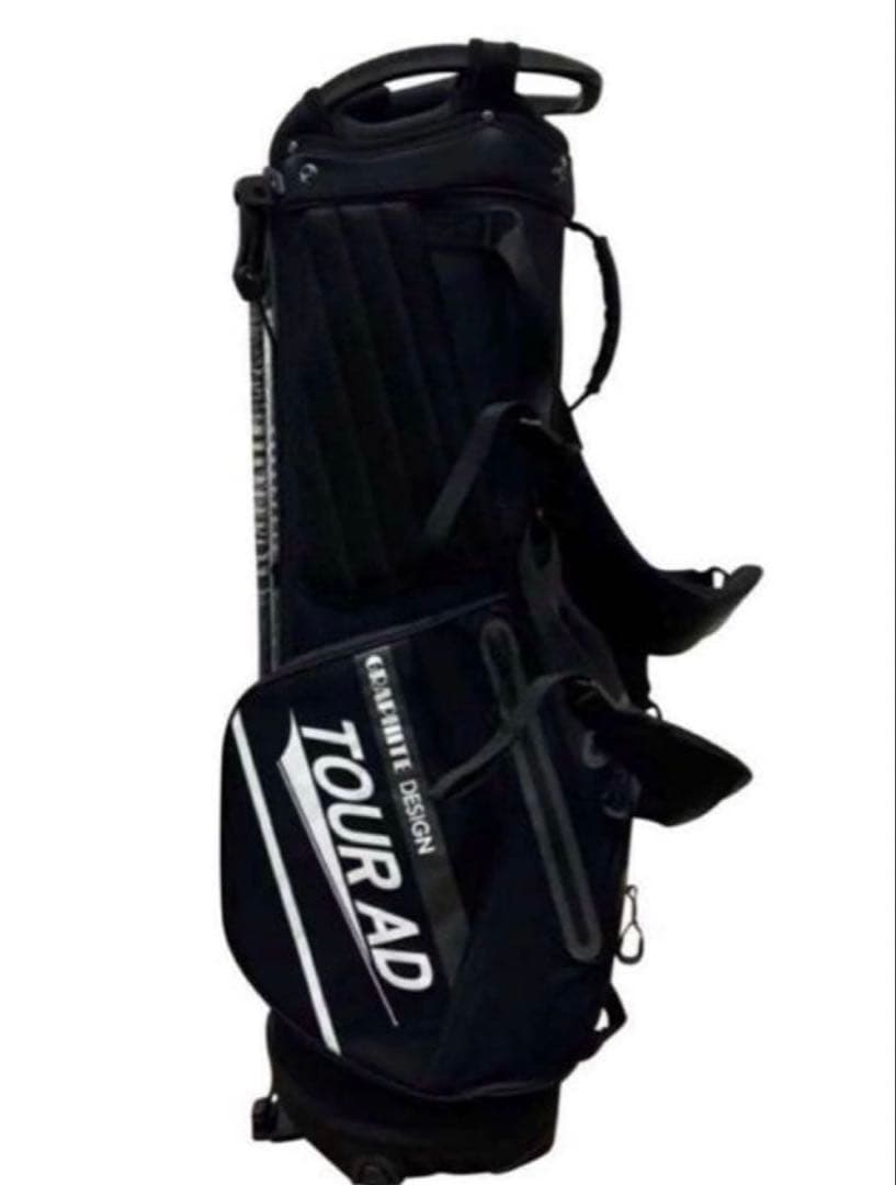 グラファイトデザインキャディーバック　黒　2023年モデル　プロ支給品