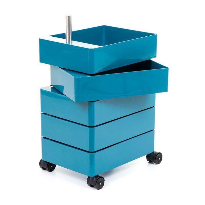 新品 5段 タワーチェスト ワゴン Y2K 韓国 インテリア ブルー