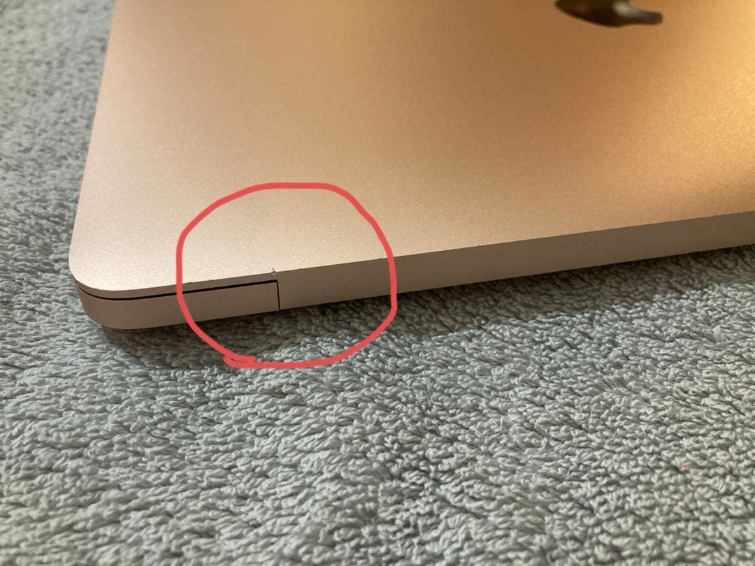 【液晶映りOK】M1 MacBookAirゴールドジャンク外装美品（1/17まで