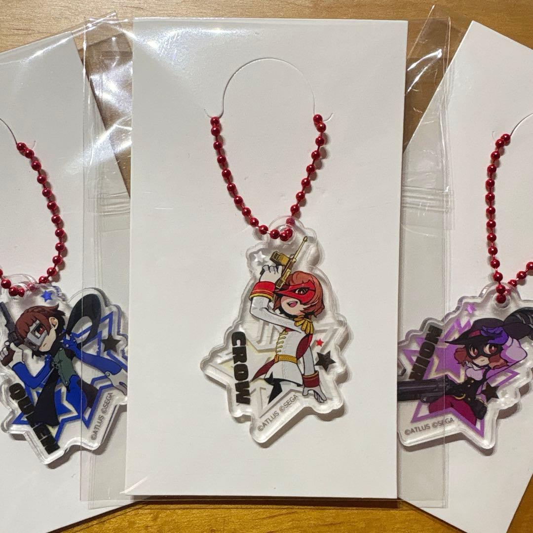 ペルソナ5 キーホルダーセット☆明智 クロウ・クイーン・ノワール