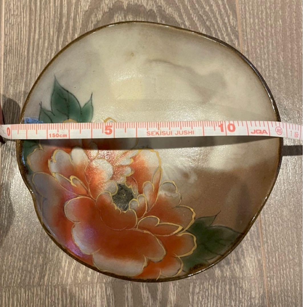 京焼き 清水焼き 陶あん窯 草花高台皿6枚 食器 Q3027796140