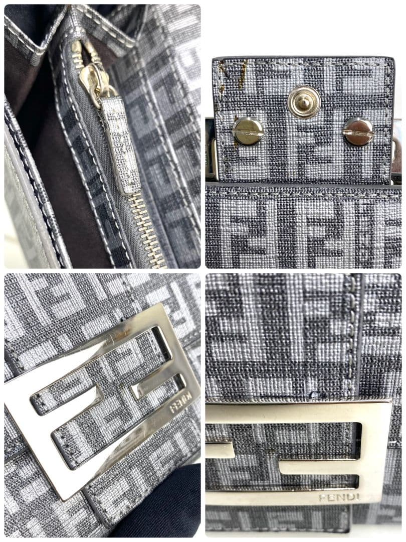 FENDI マンマバケット FF金具 長財布 ズッキーノ