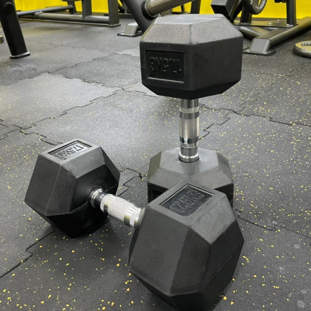 ラバー ヘックス ダンベル 17.5kg × 2個 セット