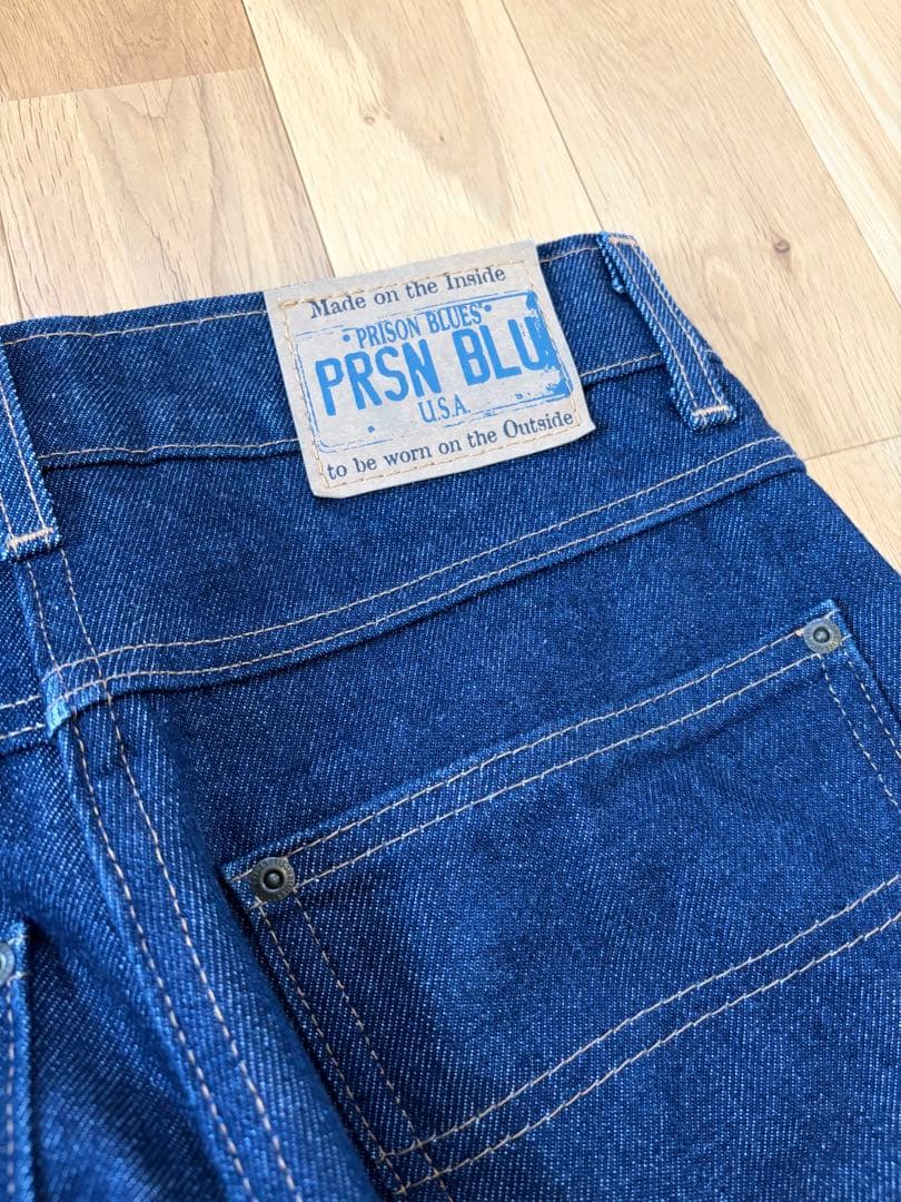 美品 プリズンブルース PRISON BLUES デニム セットアップXSW28