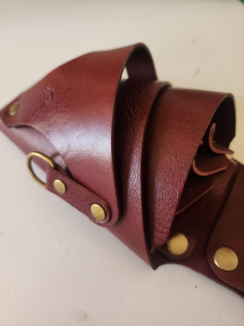 シザーケース 本革 4丁タイプ ワイン