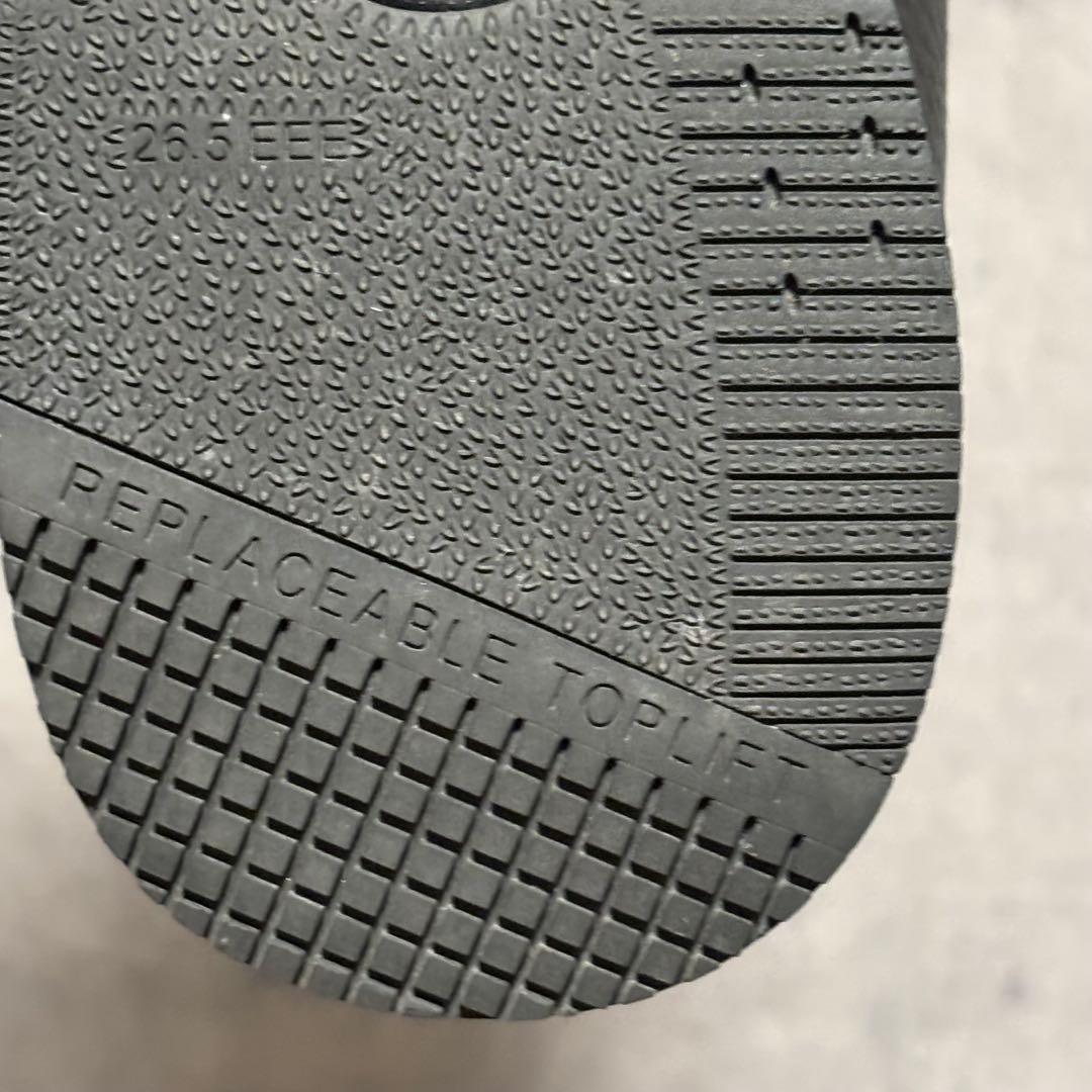 未使用級 リーガルウォーカー レザースニーカー シボ革 ブラック 高級