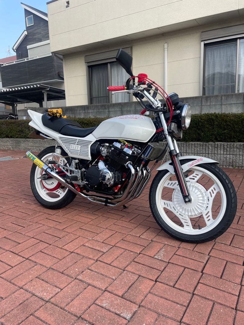 cbx400f 白ソリッド外装セット 前後ホイール - メルカリ