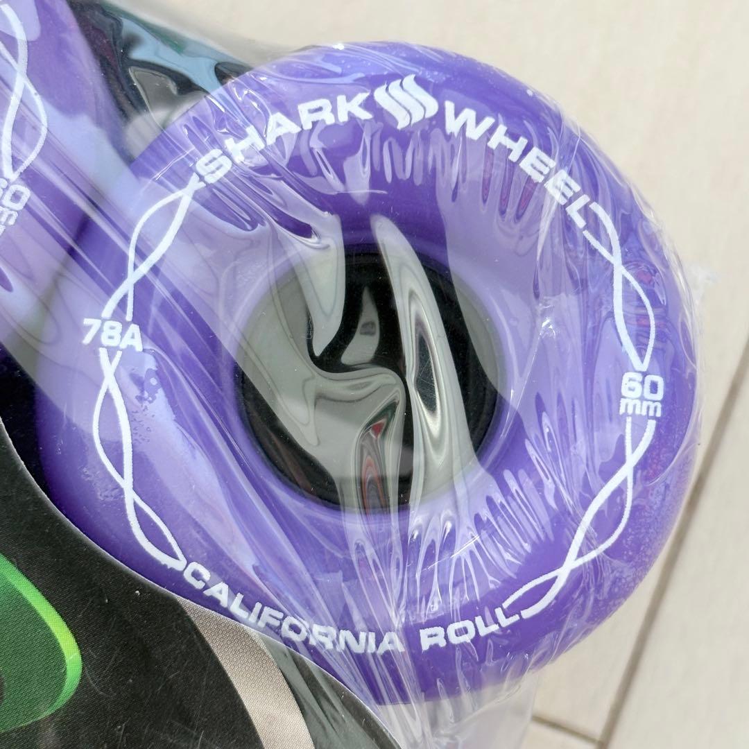 08☆新品 未開封☆ シャークウィール 60mm 78a パープル SHARK WHELL
